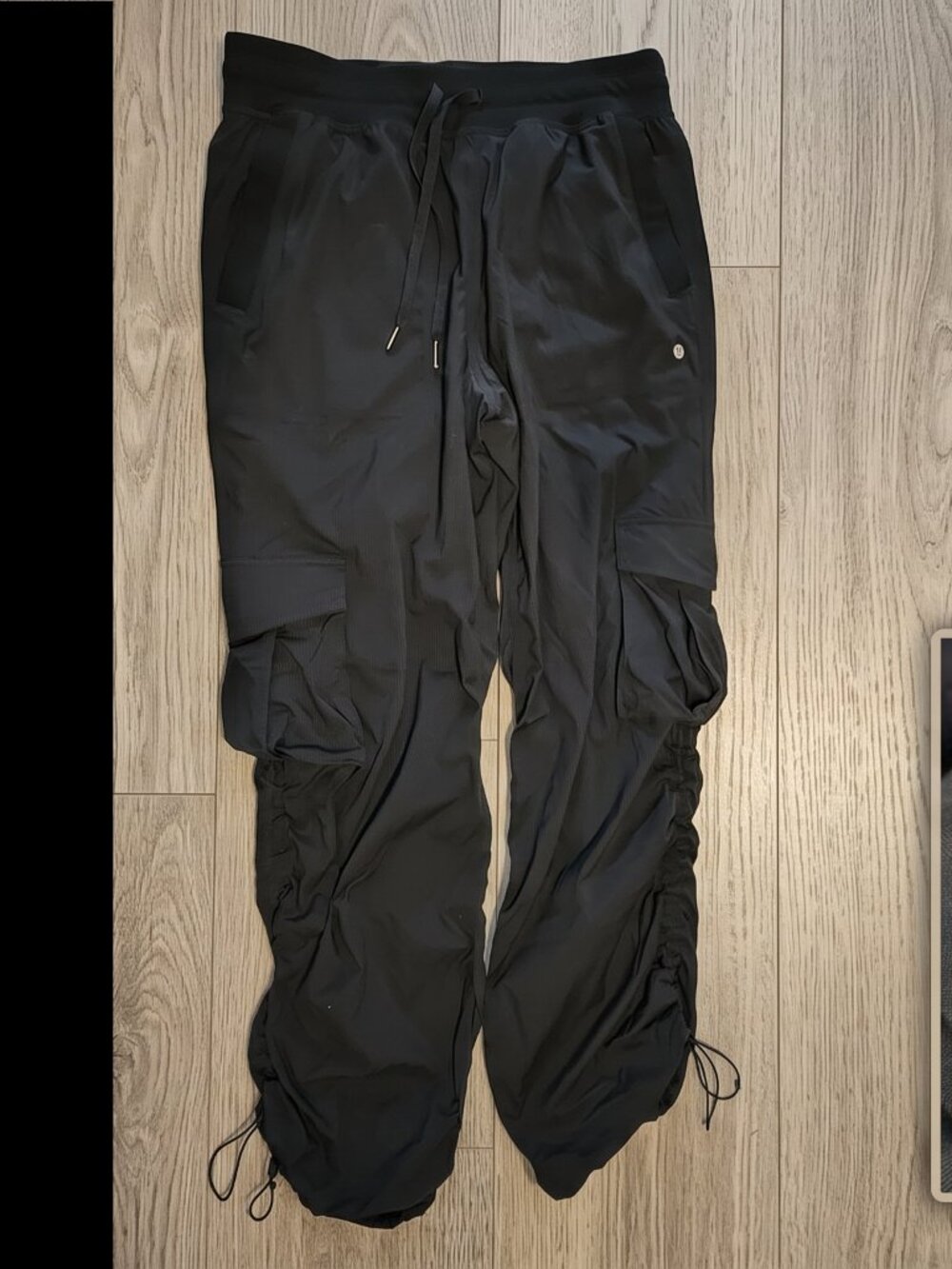 Lululemon Like New - Size Medium (8-10) Black Dance Studio Mid Rise Cargo Pants